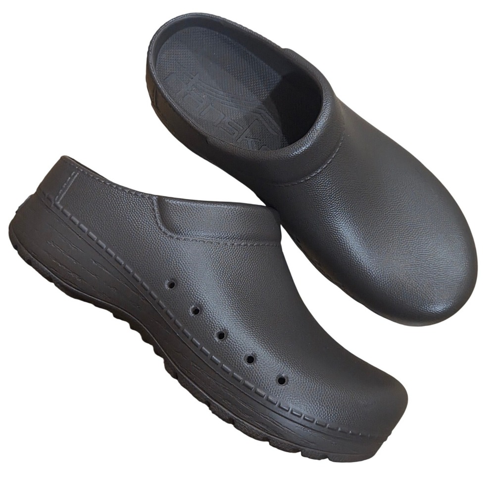 Dansko Kaci Brown Eva Molded Slip On Clogs 37 Lightweight Waterproof Support